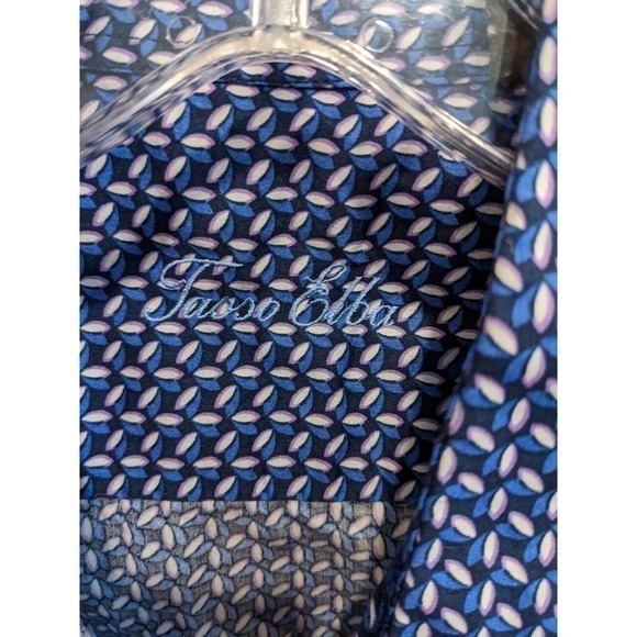 Tasso Elba Short Sleeve Shirt Men's M Multicolor - Picture 3 of 4